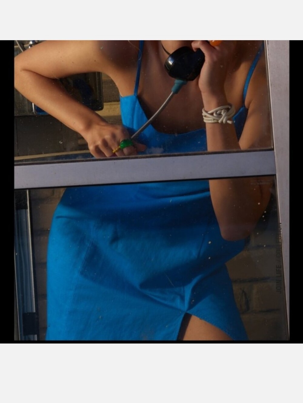 Zara NWT Linen Blend Strappy Midi Dress XS Blue